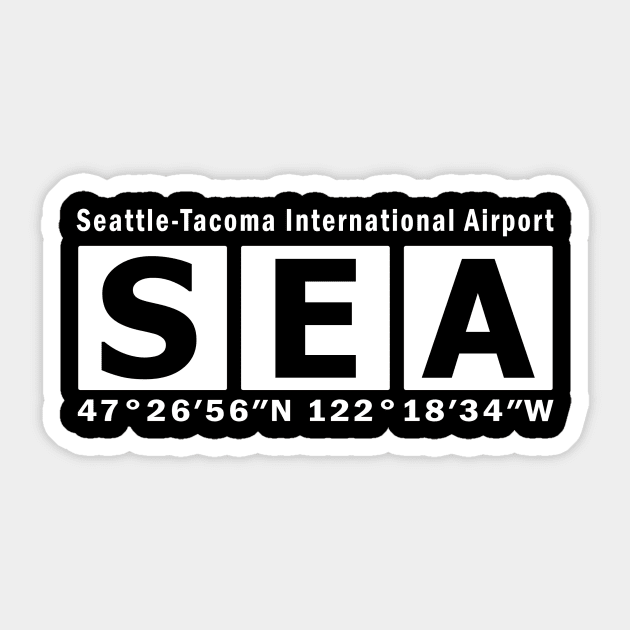 SEA Airport, Seattle-Tacoma International Airport Sticker by Fly Buy Wear